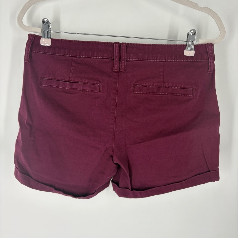 Arizona Jean Co Burgundy Shorts Juniors Size 11 - Picture 2 of 7